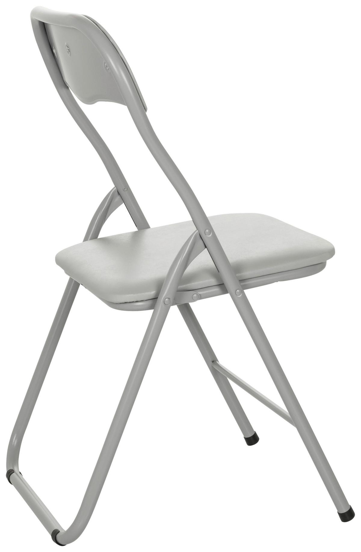 Zložljiv Stol Tudela Basic, Siva - siva, Moderno, kovina (44/81/48cm) - MID.YOU