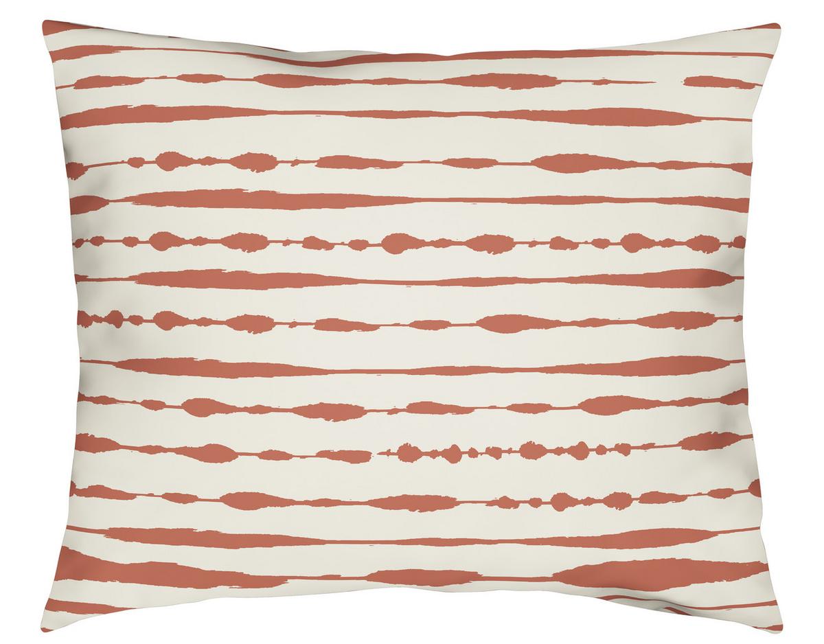 Bettwäsche Fine Line Wende in Apricot/Weiss ca. 160x210cm - Weiss/Orange, Modern, Textil (160/210cm) - Modern Living