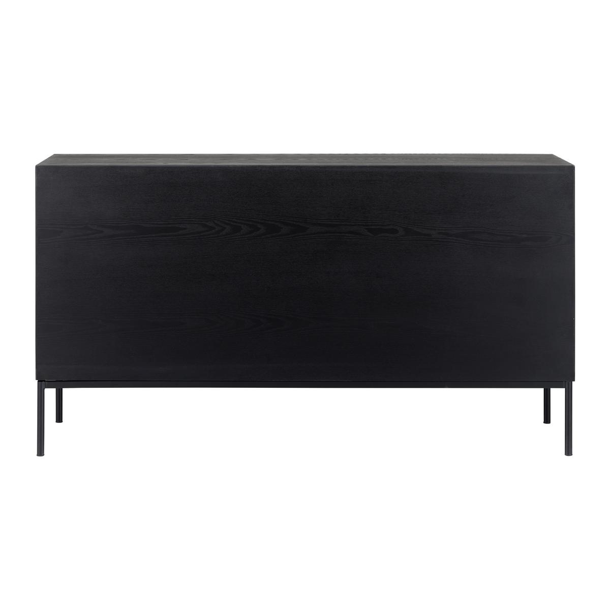 SIDEBOARD MILANO - Eschefarben/Schwarz, Modern, Holz/Metall (144/79/40cm) - Bessagi Home