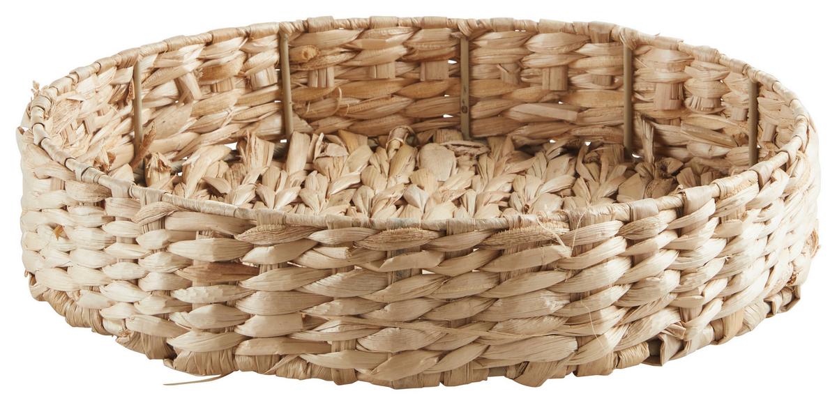 Dekor Tálca Paola - natúr színű, Basics, természetes anyagok/fém (30/6cm) - Modern Living