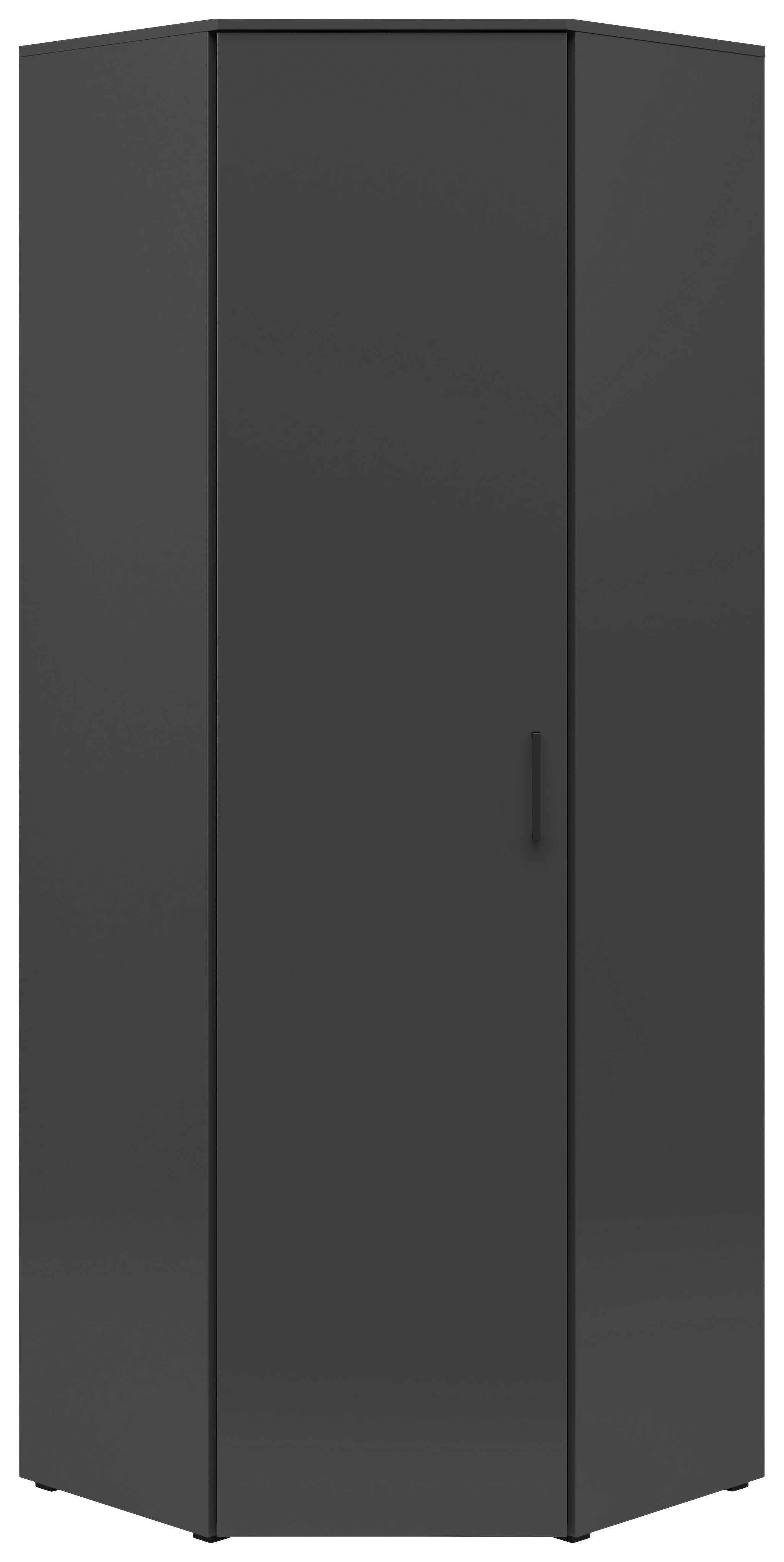 Dulap pe colț MULTI - grafit, Modern, material pe bază de lemn (71,5/71,5cm) - Modern Living