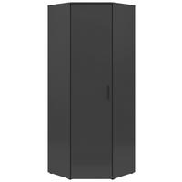 Eckschrank Multistauraum Graphitfarben - Graphitfarben/Schwarz, MODERN, Holzwerkstoff/Kunststoff (71,5/195/71,5cm) - Mömax