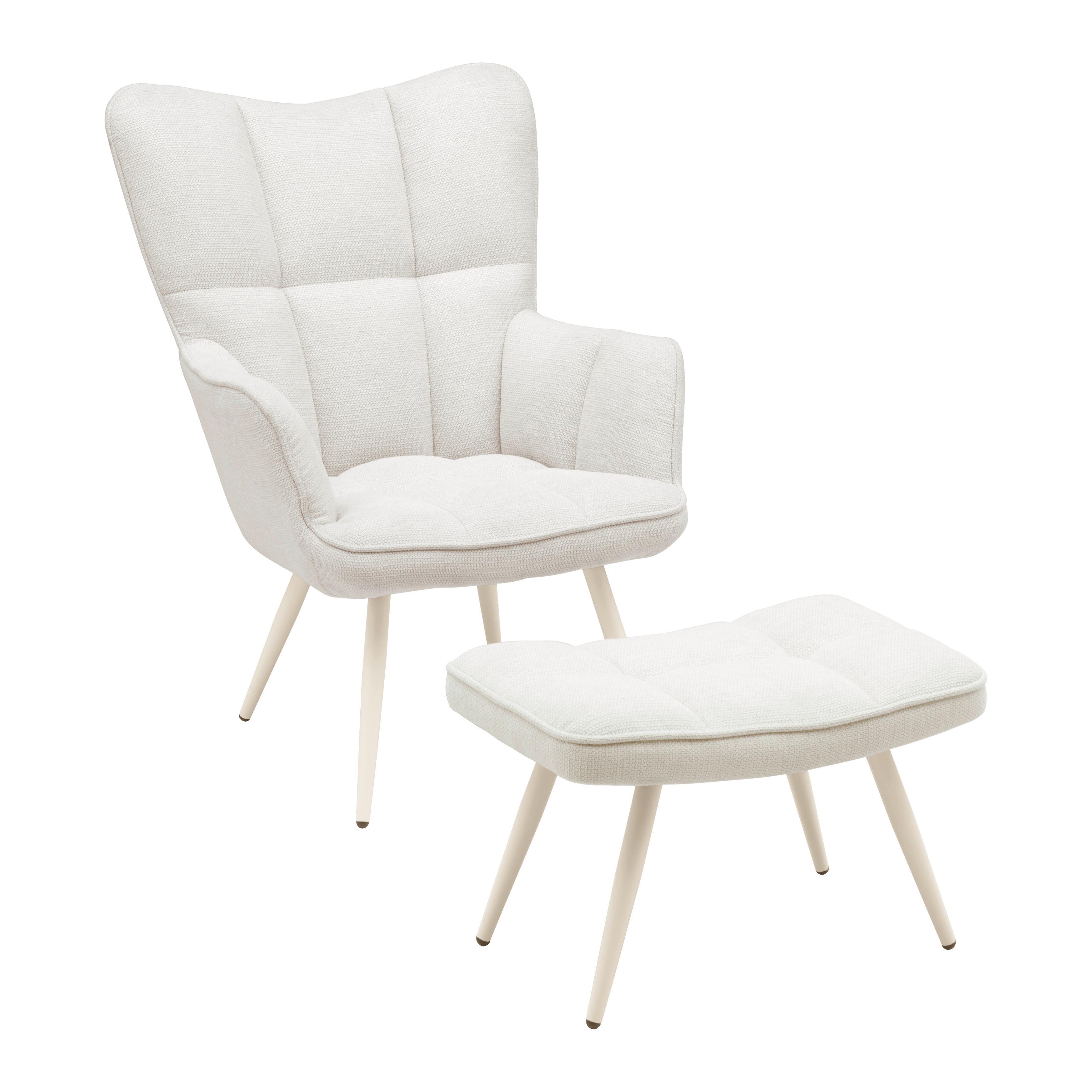 FÅTÖLJ ALEX -BASED- - beige/svart, Modern, metall/textil (68/100/78cm) - Based