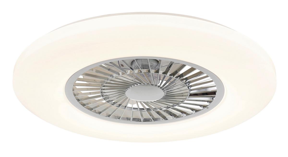 Stropni Ventilator Alva - bijela/prozirno, Basics, plastika (59,5/15,4cm) - Globo