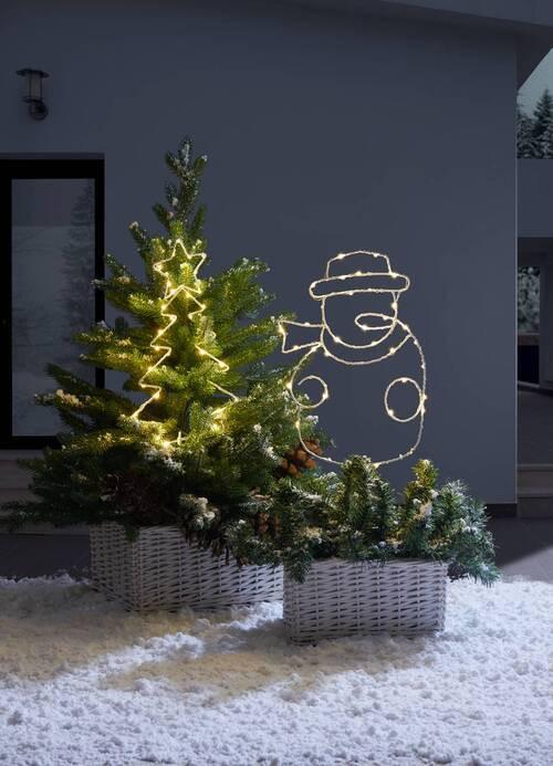 Led-díszlámpa Gabriel - fehér, Konventionell, fém (60cm) - Premium Living