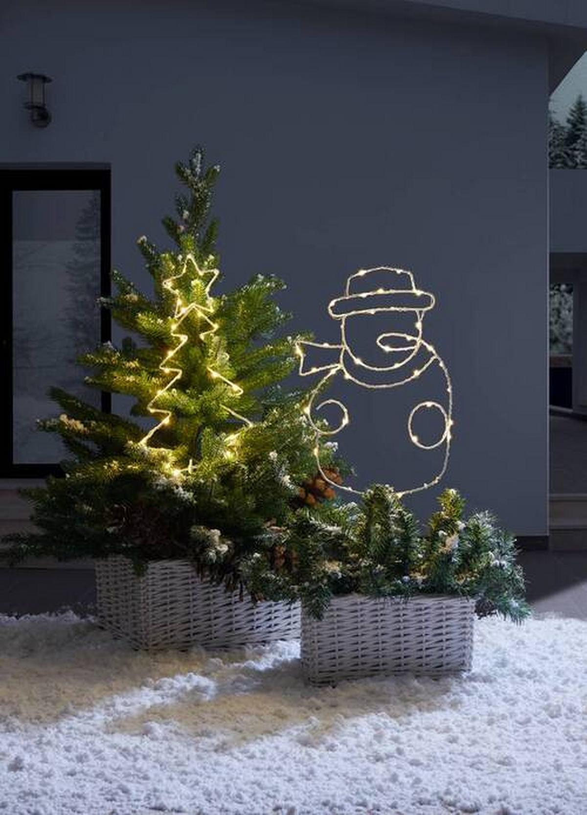 Led-díszlámpa Gabriel - fehér, Konventionell, fém (60cm) - Premium Living