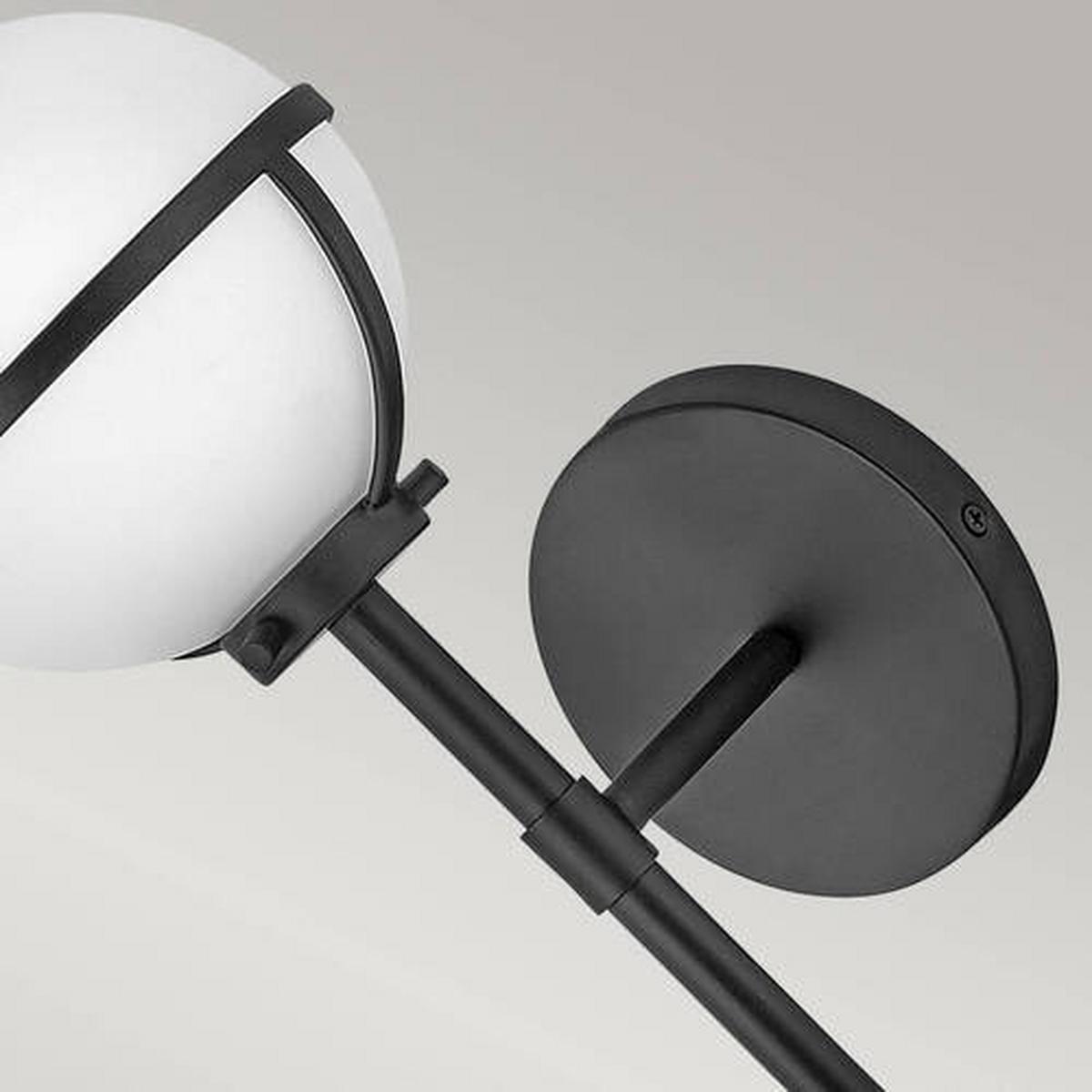 Kupaonska Zidna Svjetiljka Hk-Hollis1-O-Bk-Bath - crna, Konvencionalno, staklo/metal (15.6/40.3/19cm) - Elstead Lighting