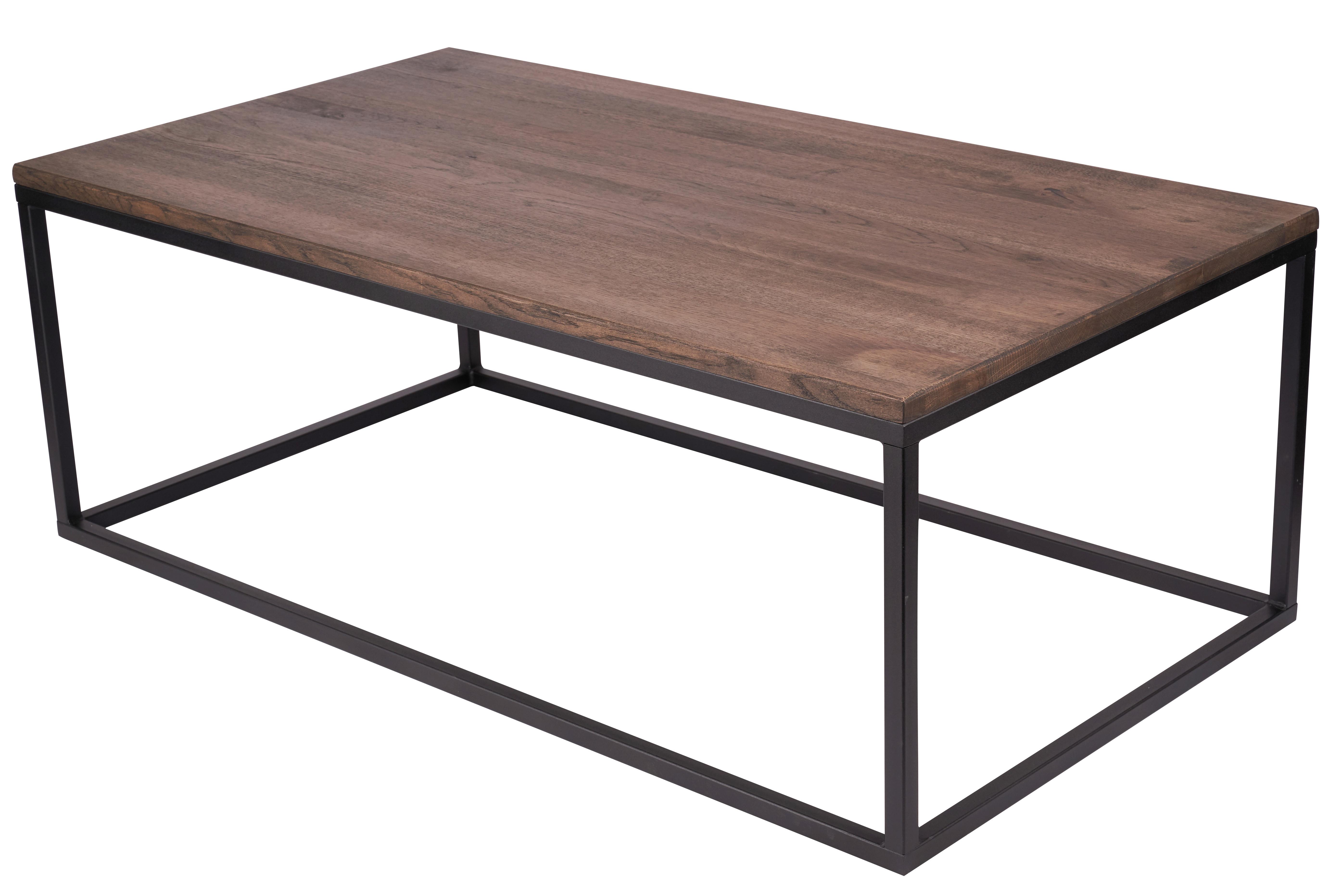 Couchtisch B152443-38 Jonas - Eiche dunkel/Schwarz, Natur, Holz/Metall (110/40/60cm) - Globo