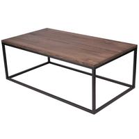 Couchtisch B152443-38 Jonas - Eiche dunkel/Schwarz, Natur, Holz/Metall (110/40/60cm) - Globo