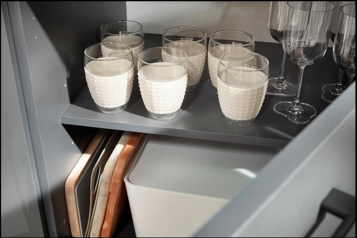 Kotna Kuhinja Z Aparati Oliver, 340x172cm - temno siva/črna, Design, kovina/leseni material (340/172cm) - Respekta