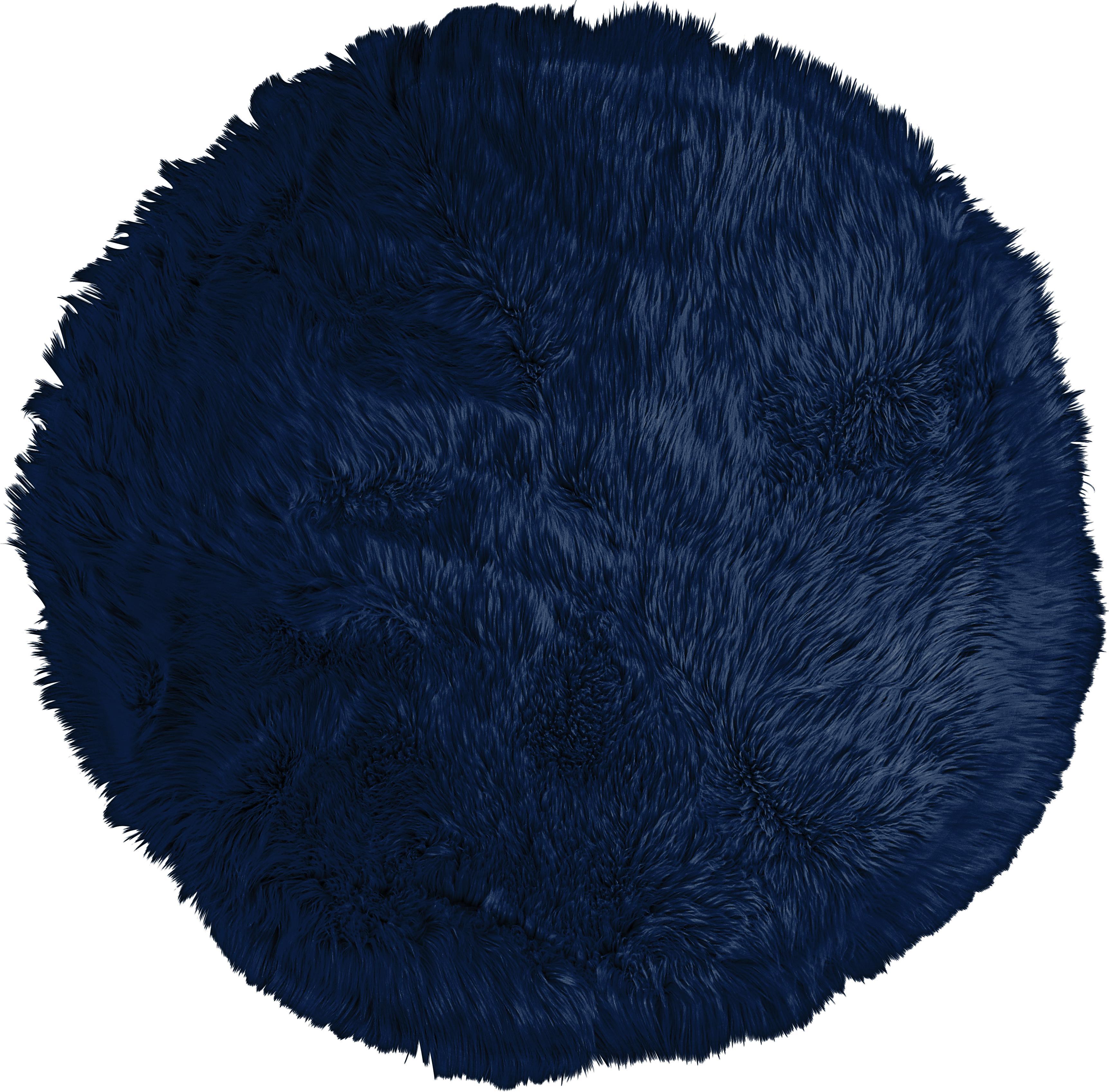 Kunstfell Teddy Blau 80cm - Blau, Textil (80cm) - Mömax modern living