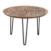 SOFFBORD NEVIS - svart/naturfärgad, Natur, metall/trä (70/70/45cm) - Mömax