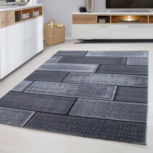 Webteppich Plus Schwarz ca. 140x200cm - Schwarz, Basics, Textil (140/200cm) - Novel