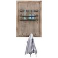 Barelement in Naturfarben - Naturfarben, LIFESTYLE, Holz/Metall (49/70/12,5cm) - Premium Living