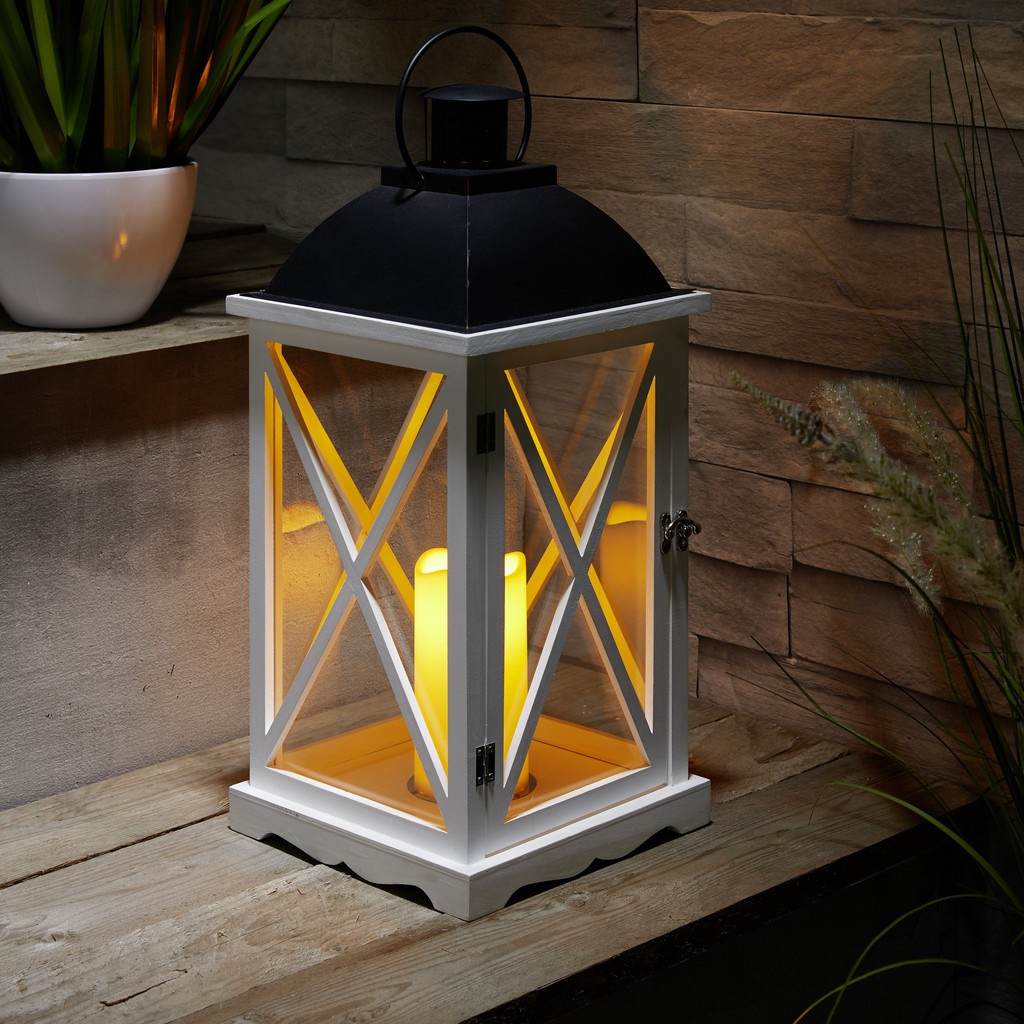 Laterne inkl. LED-Kerze H ca.50cm ‘Henric’