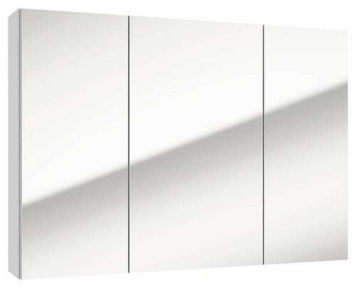 SZAFKA Z LUSTREM LOCCA SPS 85 CM - biały, Basics, materiał drewnopochodny/szkło (85/60/15cm) - MID.YOU