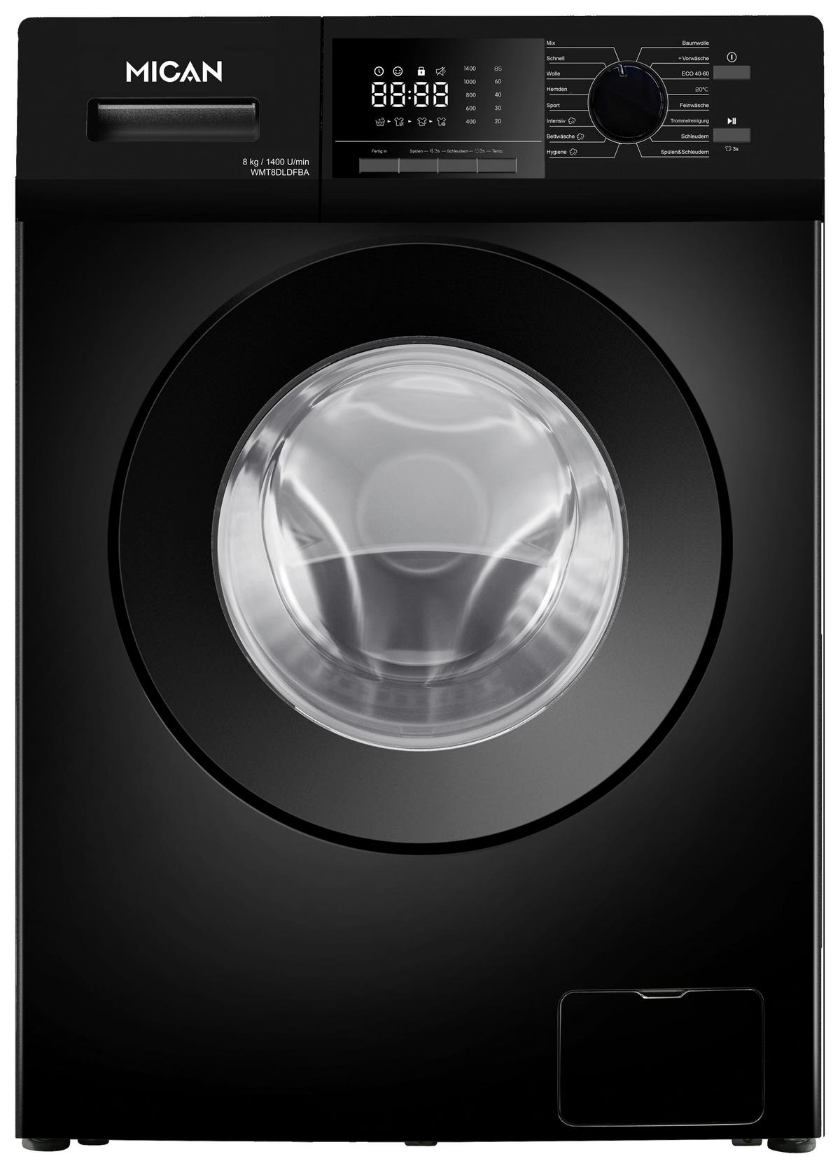 Waschmaschine WMT8DLDFBA - Schwarz, Basics, Metall (52/59,5/85cm) - Mican