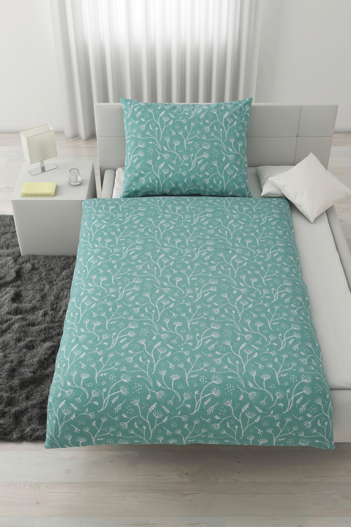 Ágyneműhuzat-garnitúra Frida - zöld, Konventionell, textil (140/200cm) - Best Price