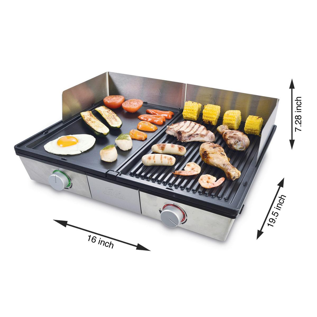 Tischgrill 97944 - Silberfarben, Basics, Metall (19/50/41cm)