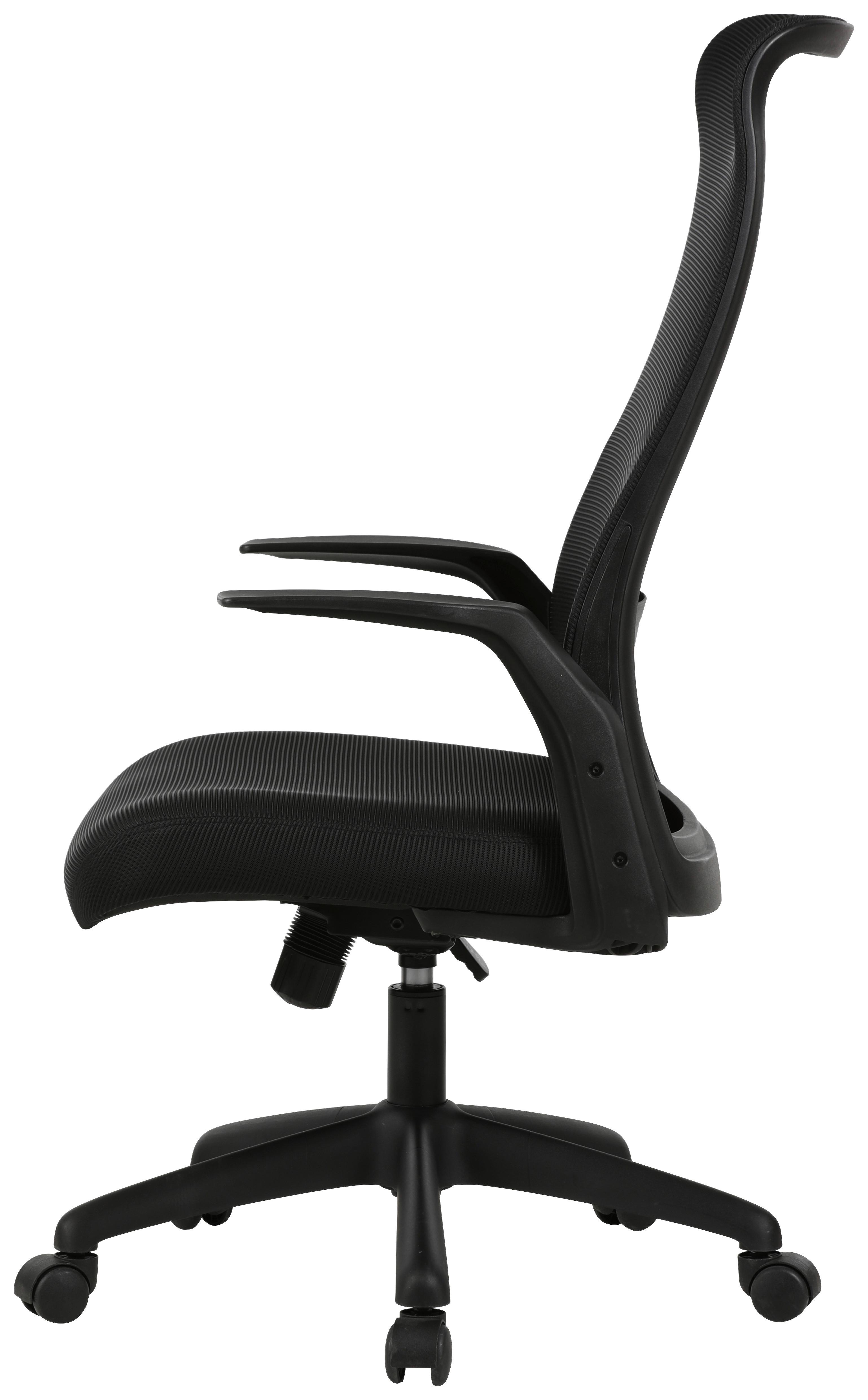 SNURRSTOL MILA - svart, Design, textil/plast (61/110-117,5/66cm) - Mömax