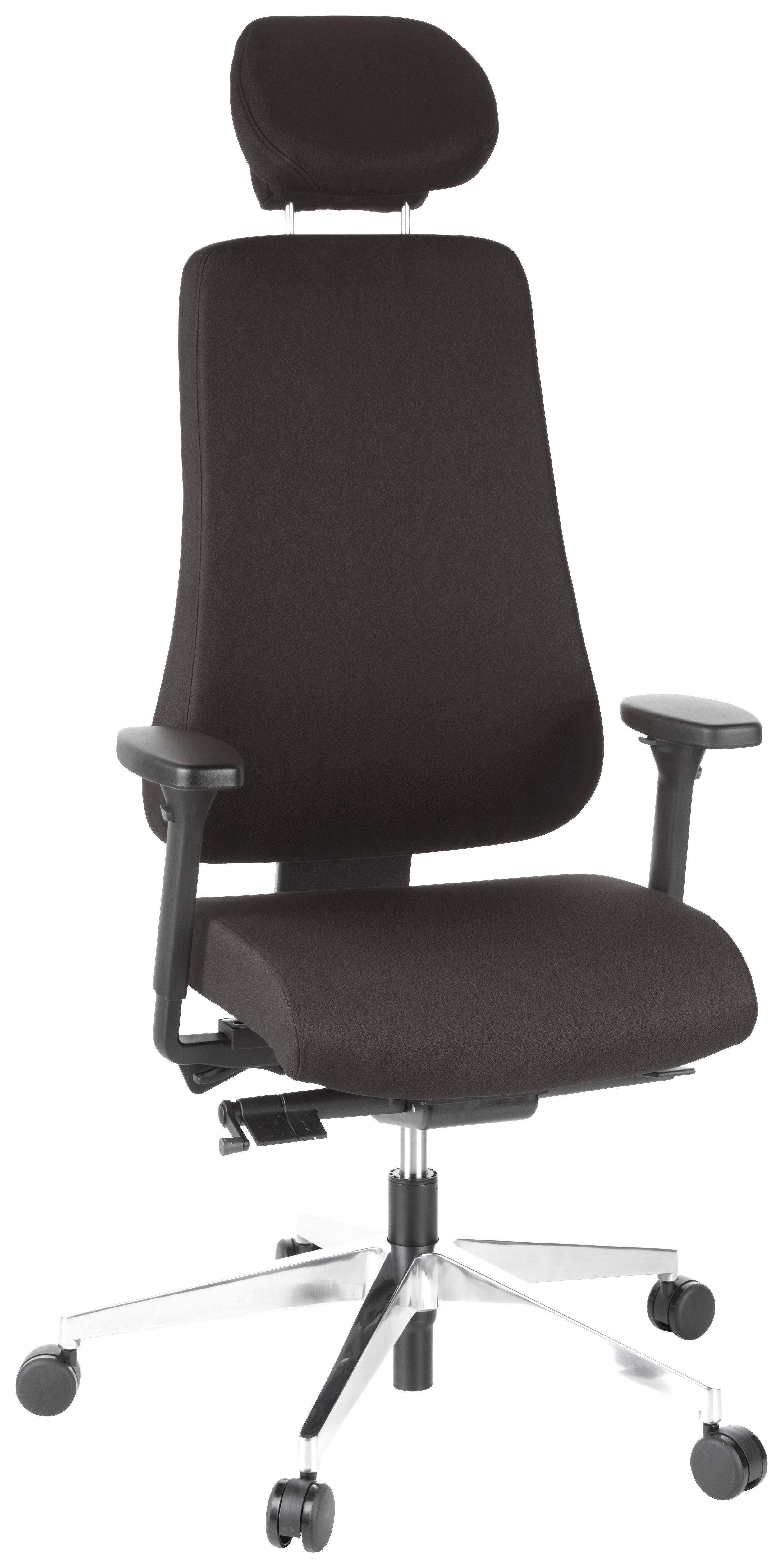 Drehstuhl Pro-Tec-400 Schwarz - Schwarz, MODERN, Kunststoff/Textil (70/148/65cm) - MID.YOU