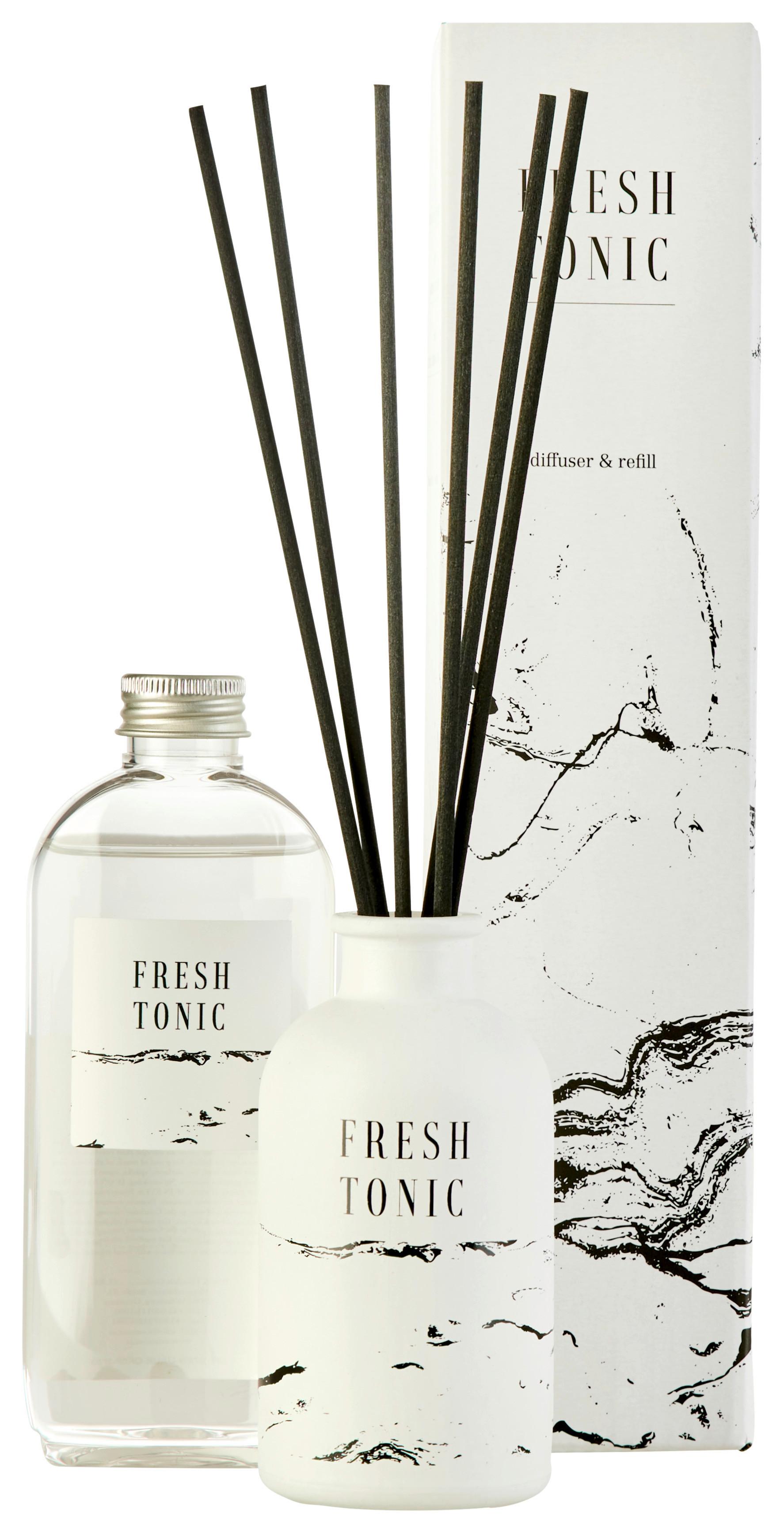 Diffúzor Essential - fehér, Üveg/hullámkarton (5,5/10,5cm) - Premium Living