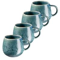 TASSENSET 935557 CARELLIA KAFFEEBECHER - Blau, Basics, Keramik (8/9cm) - Mäser