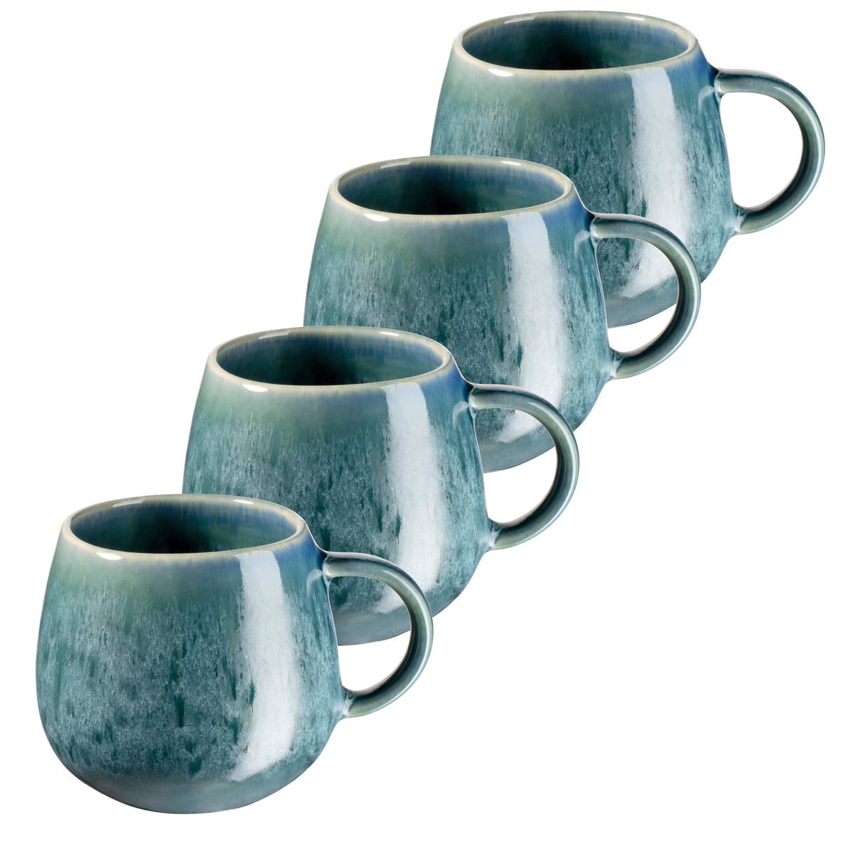TASSENSET 935557 CARELLIA KAFFEEBECHER - Blau, Basics, Keramik (8/9cm) - Mäser