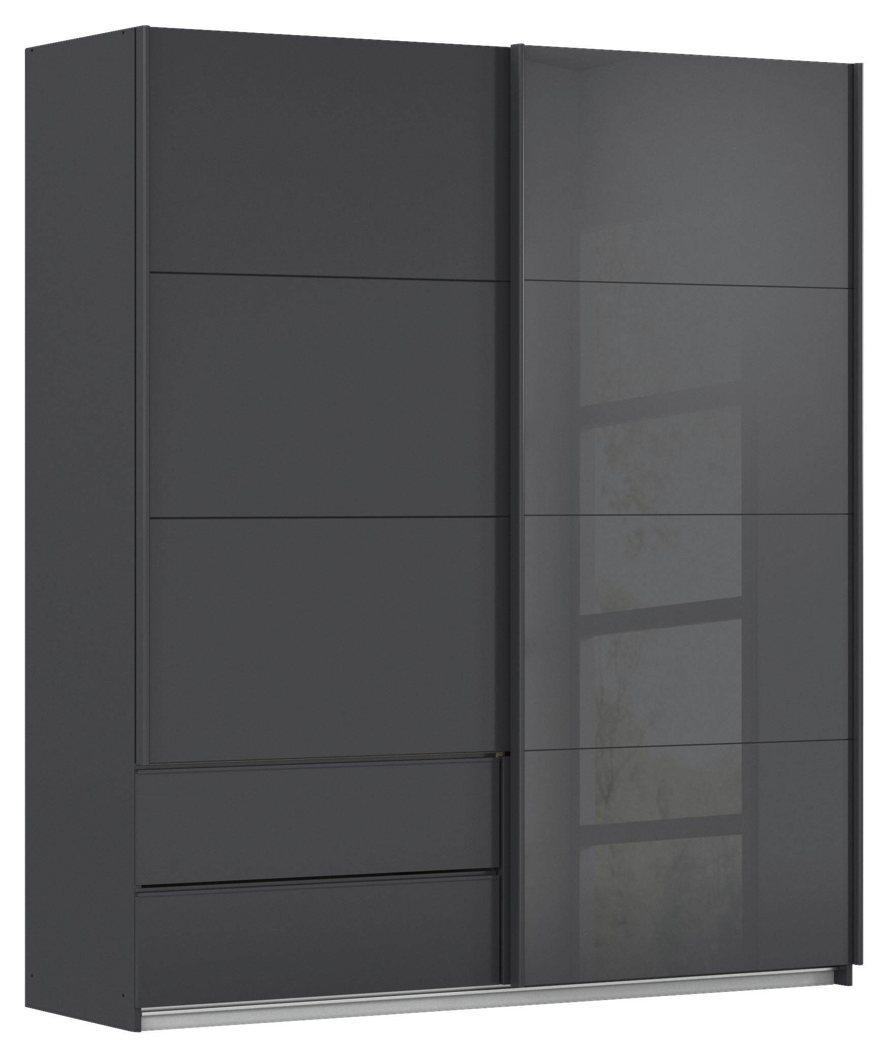 Schwebetürenschrank Elara in Grau - Grau, Konventionell, Holzwerkstoff (181/210/62cm) - Premium Living