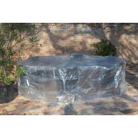 Schutzhülle Abdeckhülle für Sitzgruppe Transparent - Transparent, Basics, Kunststoff (320/95cm) - Mömax