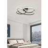 PLAFONNIER LED MOFER - noir, MODERN, métal/matière synthétique (51/49/14cm) - Premium Living