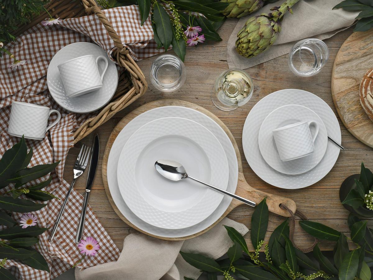 Kombinirani Servis Polo, 30-Delni - bela, Basics, keramika - Creatable