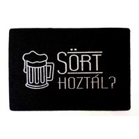 Lábtörlő Sört Hoztál? 40/60 - fekete/kék (40/60cm)