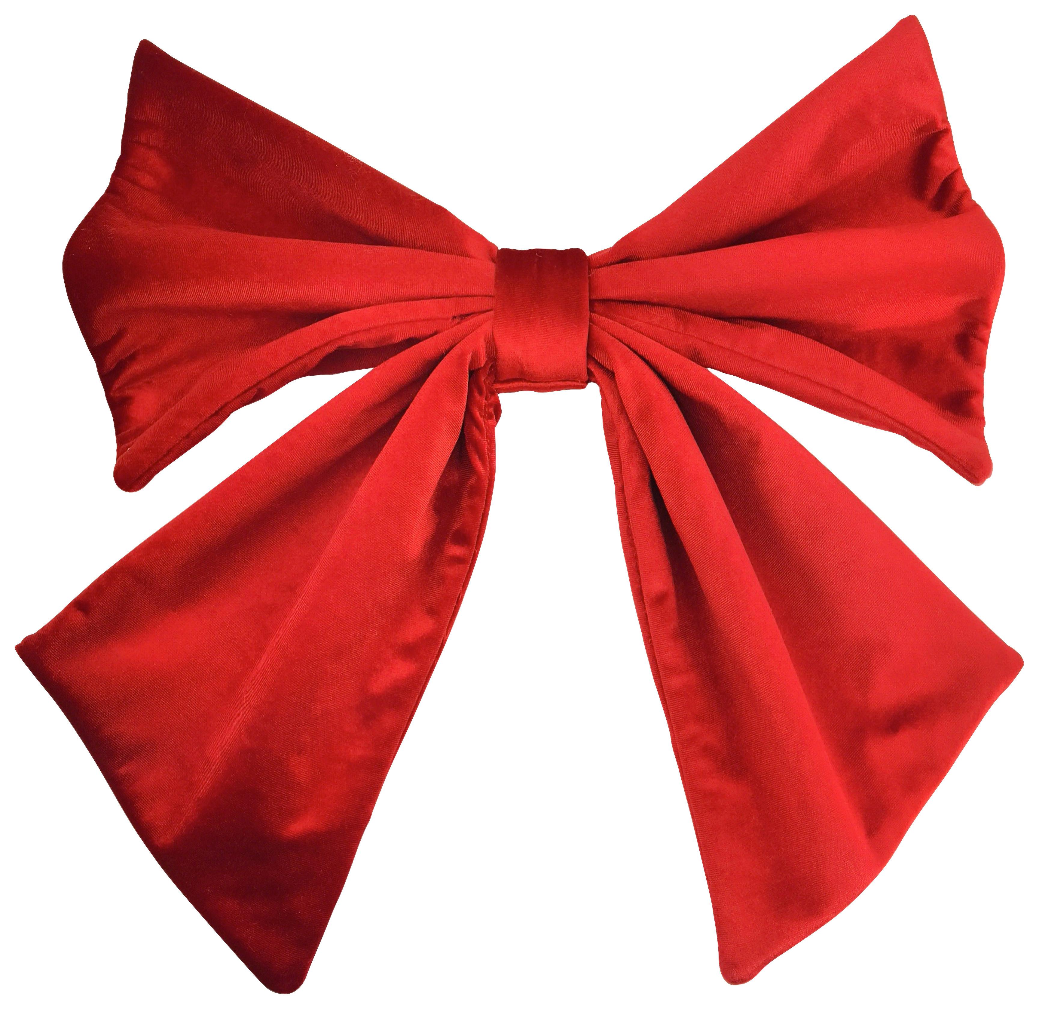 Dekoschleife Rot - Rot, Konventionell, Textil (45/43/6cm) - Mömax