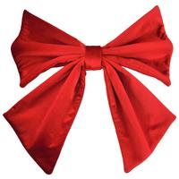 Dekoschleife Rot - Rot, Konventionell, Textil (45/43/6cm) - Mömax