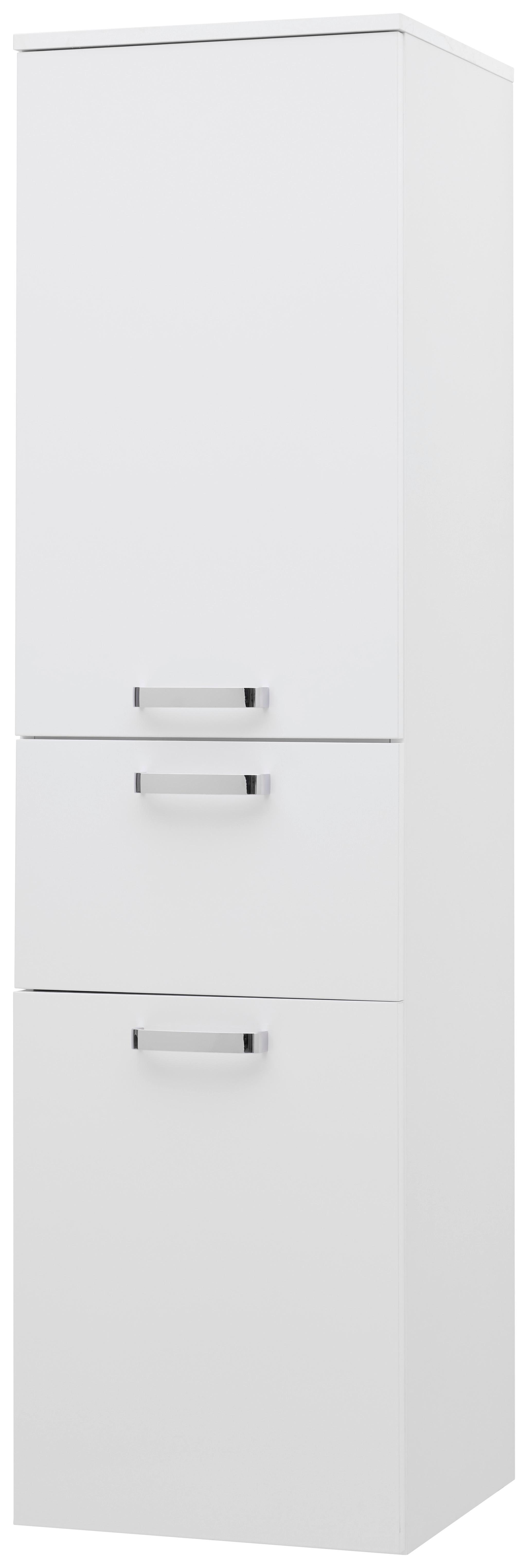 Dulap Înalt Fresh - alb, Konventionell, material pe bază de lemn (40/147/38,5cm) - Ondega