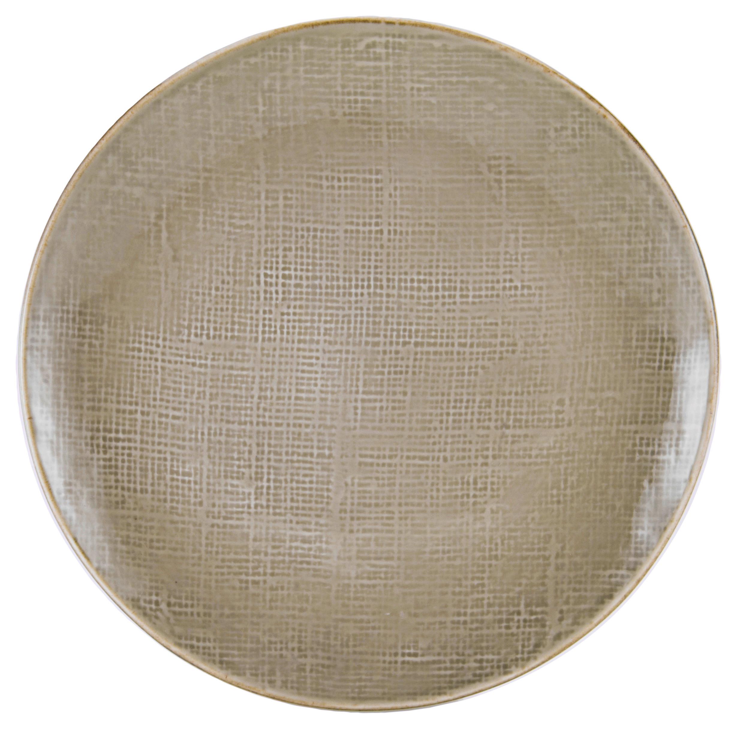 Lapostányér Canvas - taupe, kerámia (28/28/3cm) - Premium Living