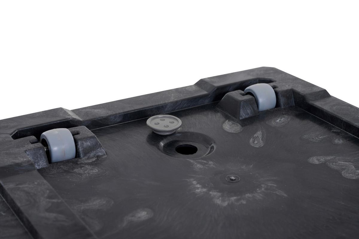 Blumenkasten Schwarz - Schwarz, Basics, Kunststoff (80/40/40cm) - Siena Garden