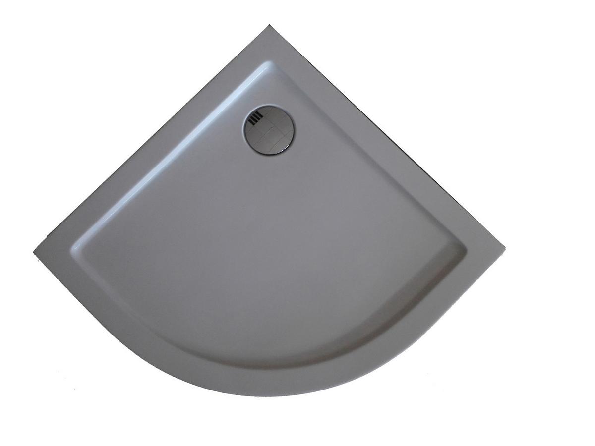 Zuhanytálca Akril Zeus - fehér, Modern, műanyag (90/90/5,5cm)