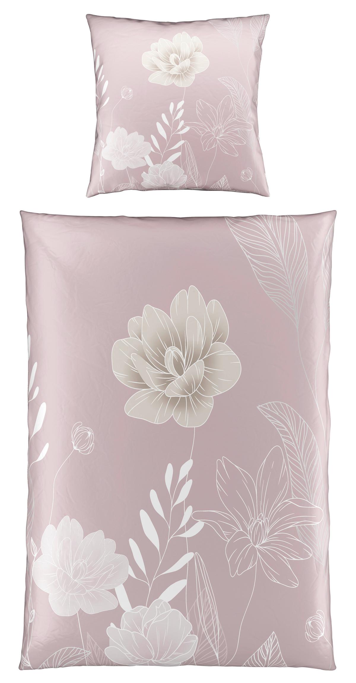 Bettwäsche Nala Mauve ca. 135x200cm - Mauve, ROMANTIK / LANDHAUS, Textil (135/200cm) - Mömax