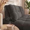 SCHLAFSOFA LIARA - Dunkelgrau/Schwarz, MODERN, Holz/Textil (137/87/110cm) - Bessagi Home