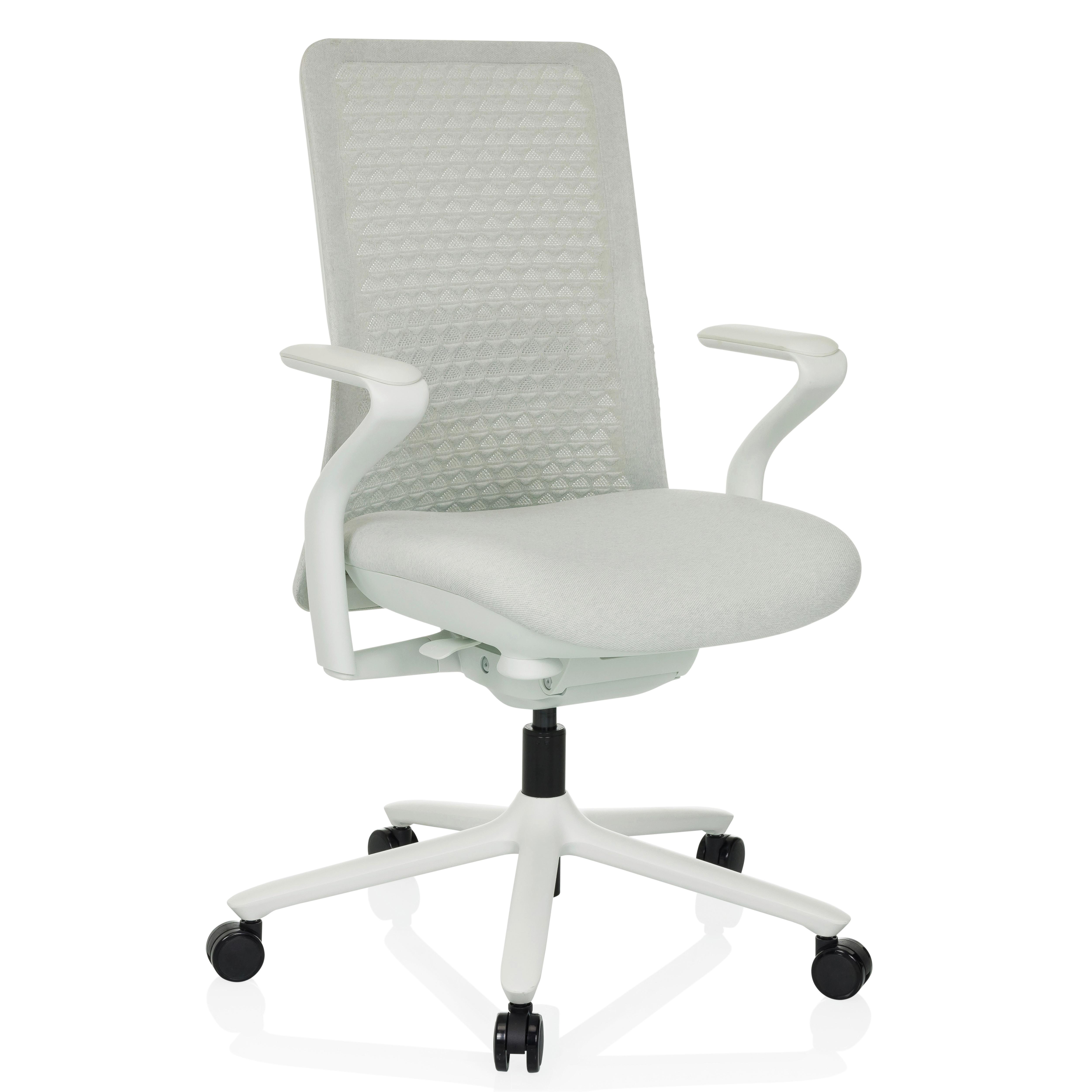 Pisarniški Stol Vervio, Bela - bela/svetlo siva, Moderno, kovina/umetna masa (63/111/67cm) - MID.YOU