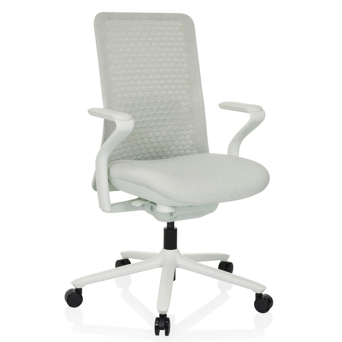 Pisarniški Stol Vervio, Bela - bela/svetlo siva, Moderno, kovina/umetna masa (63/111/67cm) - MID.YOU