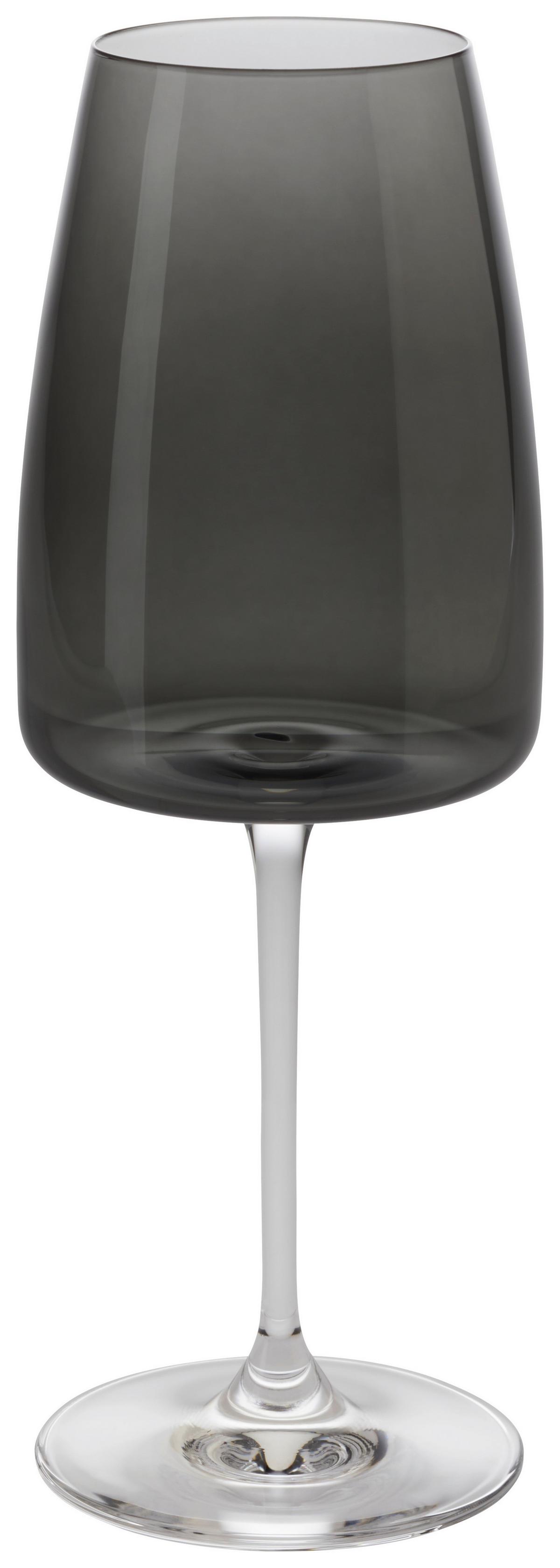 Čaša Za Bijelo Vino  420ml. Nicki - crna, Moderno, staklo (7,9/22cm) - Gourmesto