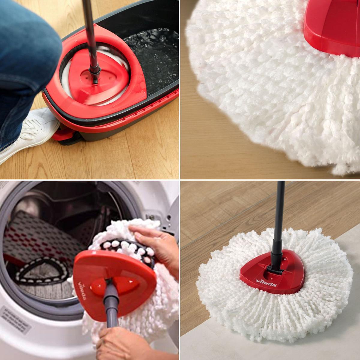 Pótfelmosófej Easy Wring&clean Classic - Konventionell, műanyag/textil - Vileda