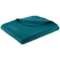 Pătură fleece Bea, cca. 130x160cm - petrol, textil (130/160cm) - Best Price