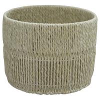 Korb Lavel Round Naturfarben - Naturfarben, Konventionell, Papier/Metall (23/17cm) - Mömax