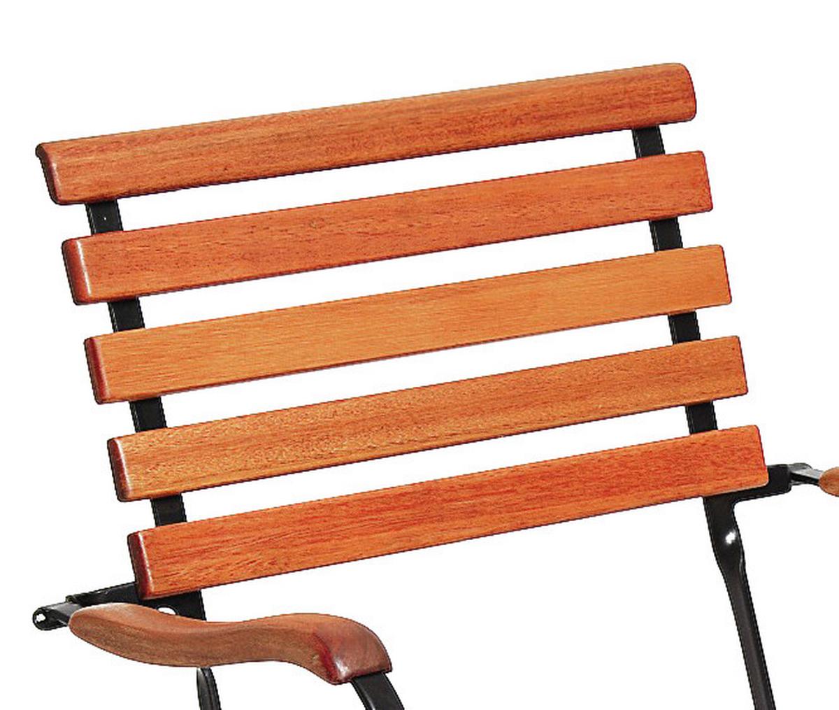 Vrtni Stol Schlossgarten, Masivno - črna/naravne barve, Romantika, kovina/les (60/57/85cm) - Gardenson