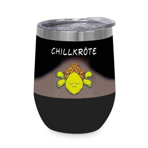Thermobecher Chillkröter aus Edelstahl - Multicolor, Modern, Metall (9/11,5cm)