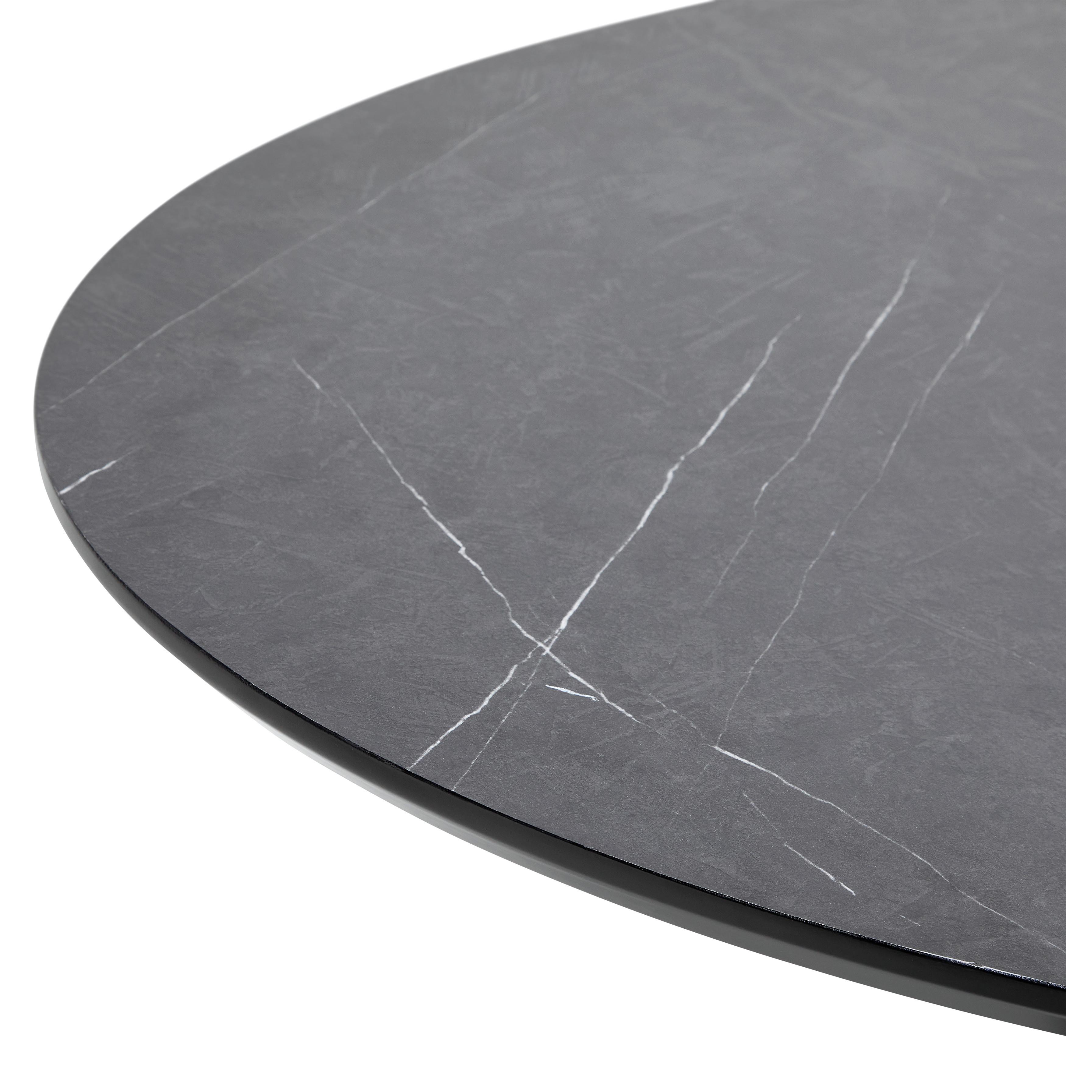 MATBORD STEVEN - svart, Design, metall/trämaterial (160/76/95cm) - Mömax